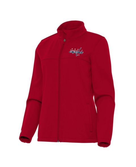 Женские куртки Antigua Women's Red Washington Capitals Links 2 Full-Zip Golf Jacket