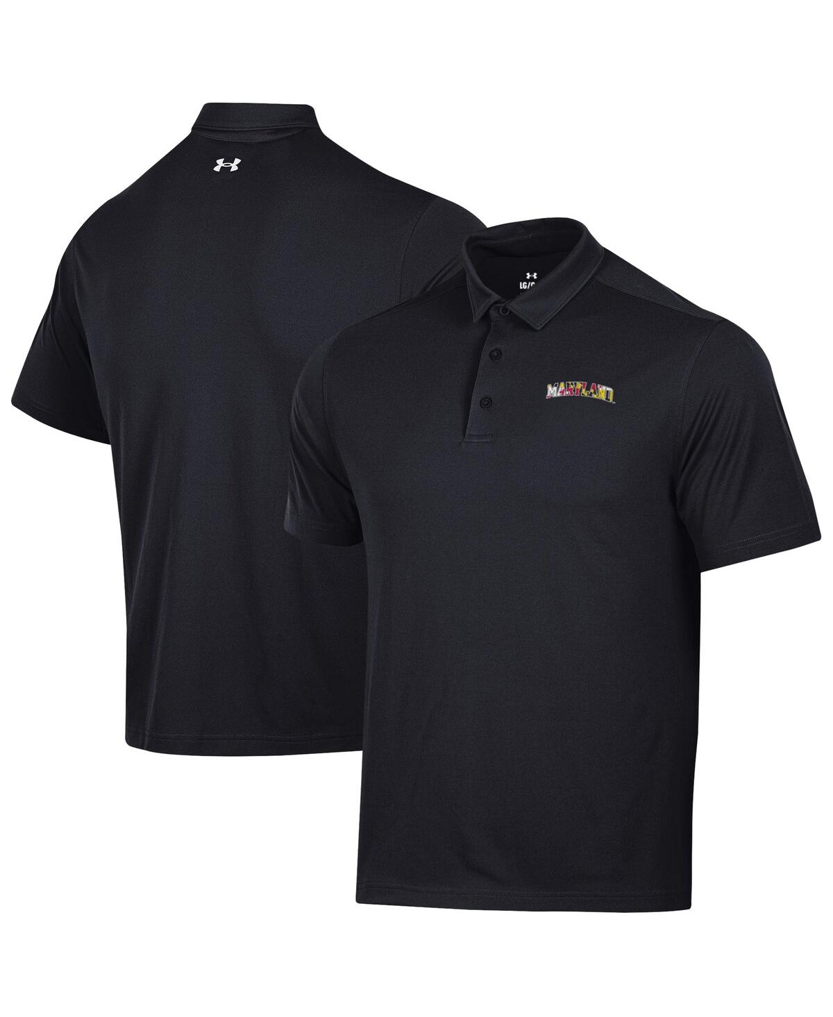 Men's Black Maryland Terrapins T2 Green Maryland Day Polo Shirt - Black