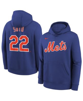 Nike - Big Boys and Girls Juan Soto Royal New York Mets Name Number Performance Pullover Hoodie