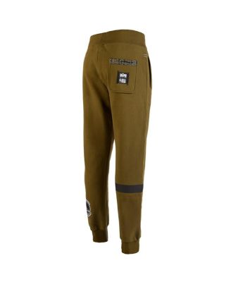 x NBA Men's Olive Golden State Warriors Culture Hoops Collection Premium Jogger Pants