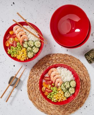 Melamine Ramen Bowls, Set of 4