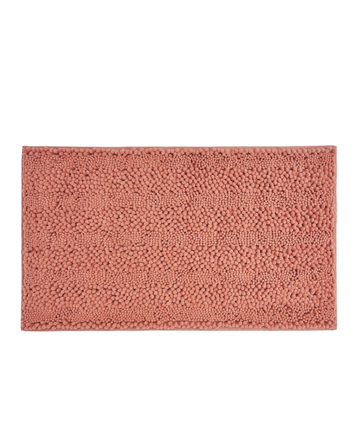 Laura Ashley Astor Chenille Bath Mat, 27" x 45" - Coral