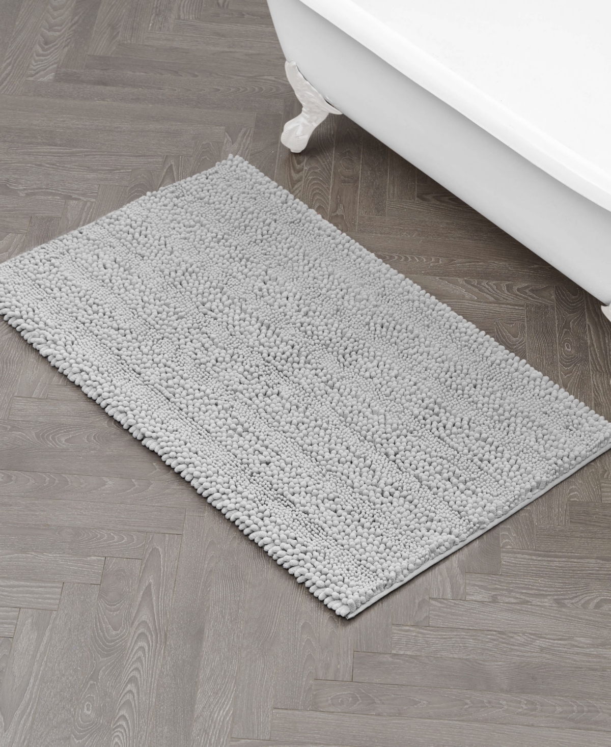 Laura Ashley Astor Chenille Bath Mat, 27" X 45"