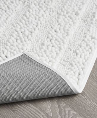 Laura Ashley Astor Chenille Bath Mat, 24" x 60"