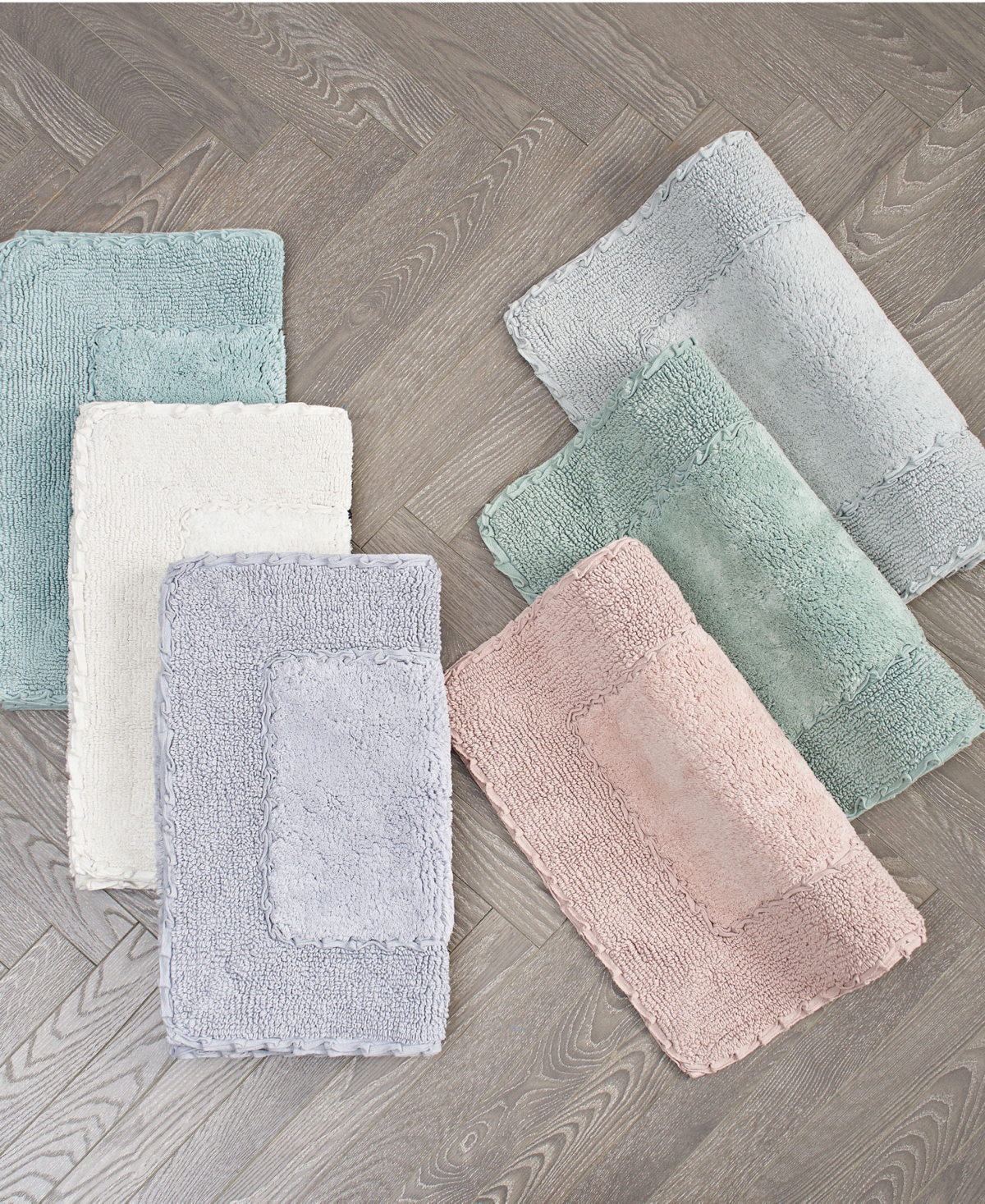 Laura Ashley Cotton Ruffled Bath Rug, 27" X 45"