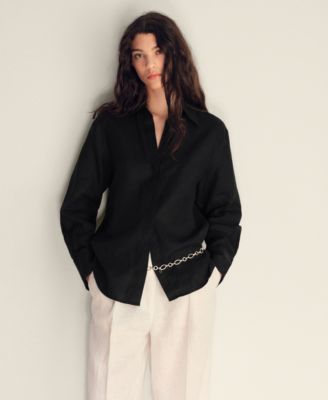 Women's Linen Oversized Shirt