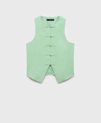 Women's Linen-Blend Suit Vest