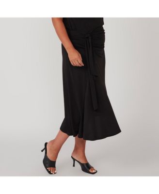 Plus Size Octavia Faux-Wrap Skirt
