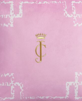 Lattice Embroidered Velvet Decorative Pillow, 20" x 20"