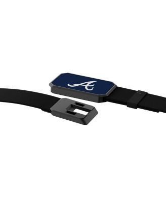 Black Atlanta Braves Belt with Team Color Buckle Belt