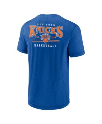 Men's Royal New York Knicks Slub Team T-Shirt