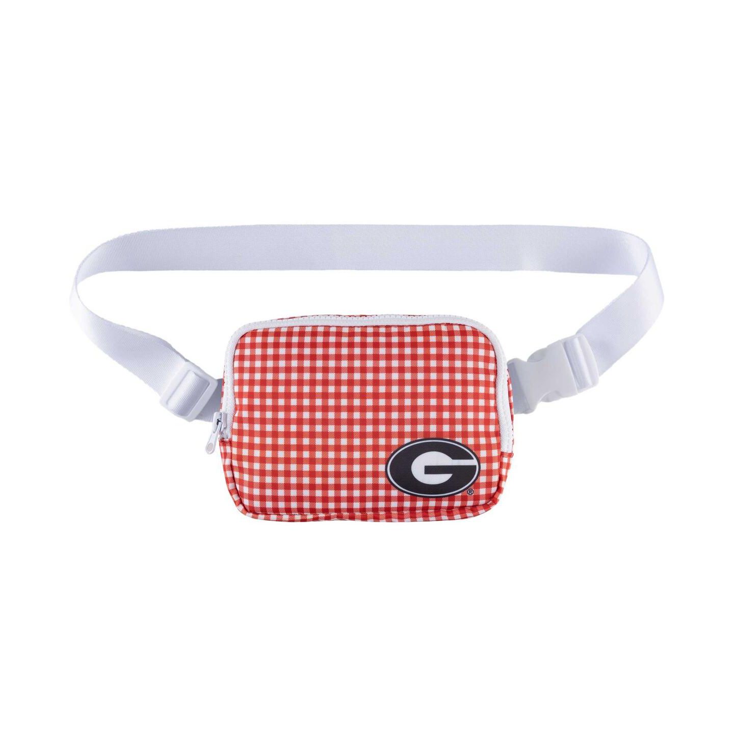 Женская сумка ZooZatz Georgia Bulldogs Gingham Fanny Pack — фото 1