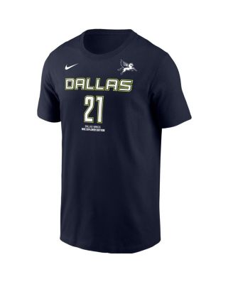 Men's Dijonai Carrington Navy Dallas Wings Explorer Edition Name Number T-Shirt