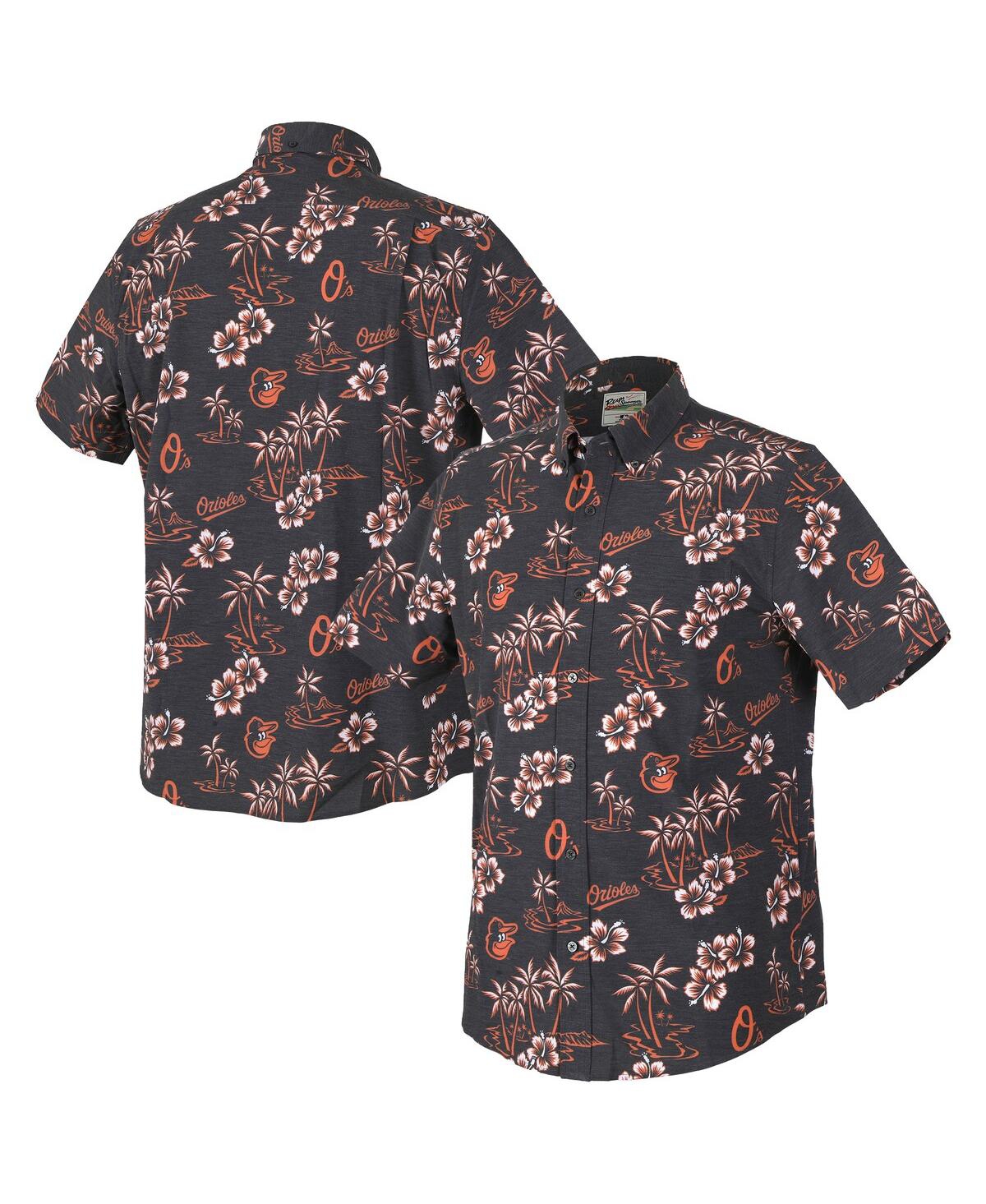 Men's Black Baltimore Orioles Kekai Performance Button-Up Shirt - Black