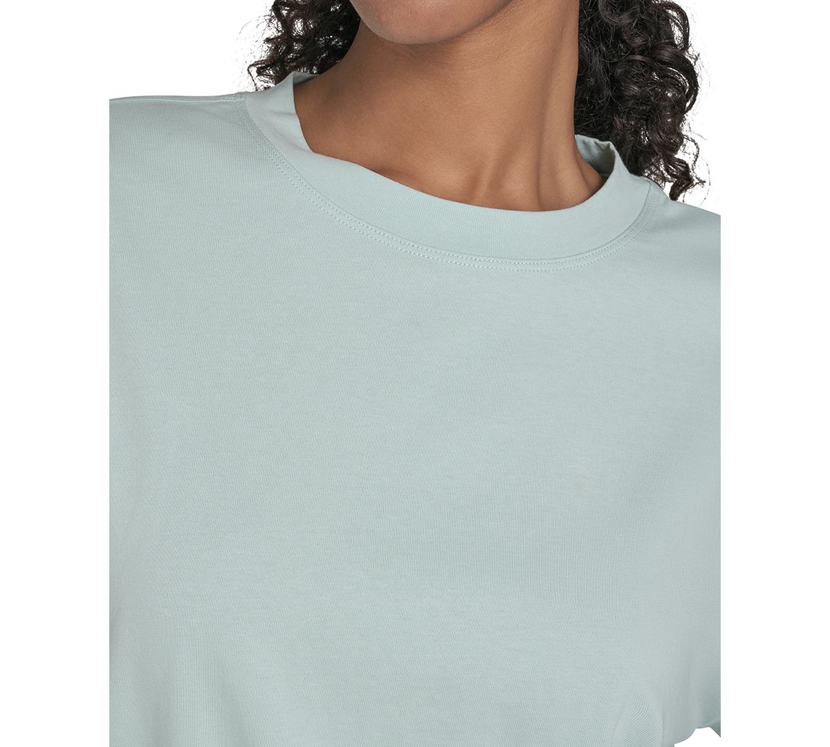 Calvin Klein Performance Women's Long-sleeve Crewneck T-shirt In Blue