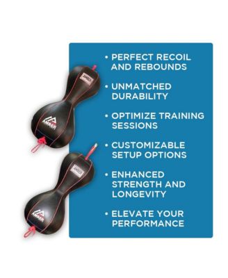Double Double End Bag: Unmatched Rebounds, Form Enhancement, for Elite Training Excellence in Boxing Performance