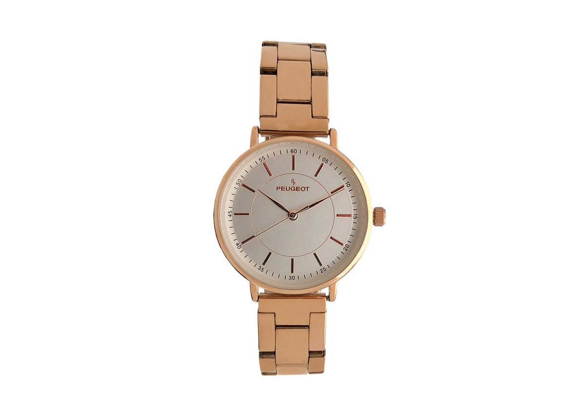 Women Rose Gold Watch 30mm Sleek Stainless Steel Bracelet