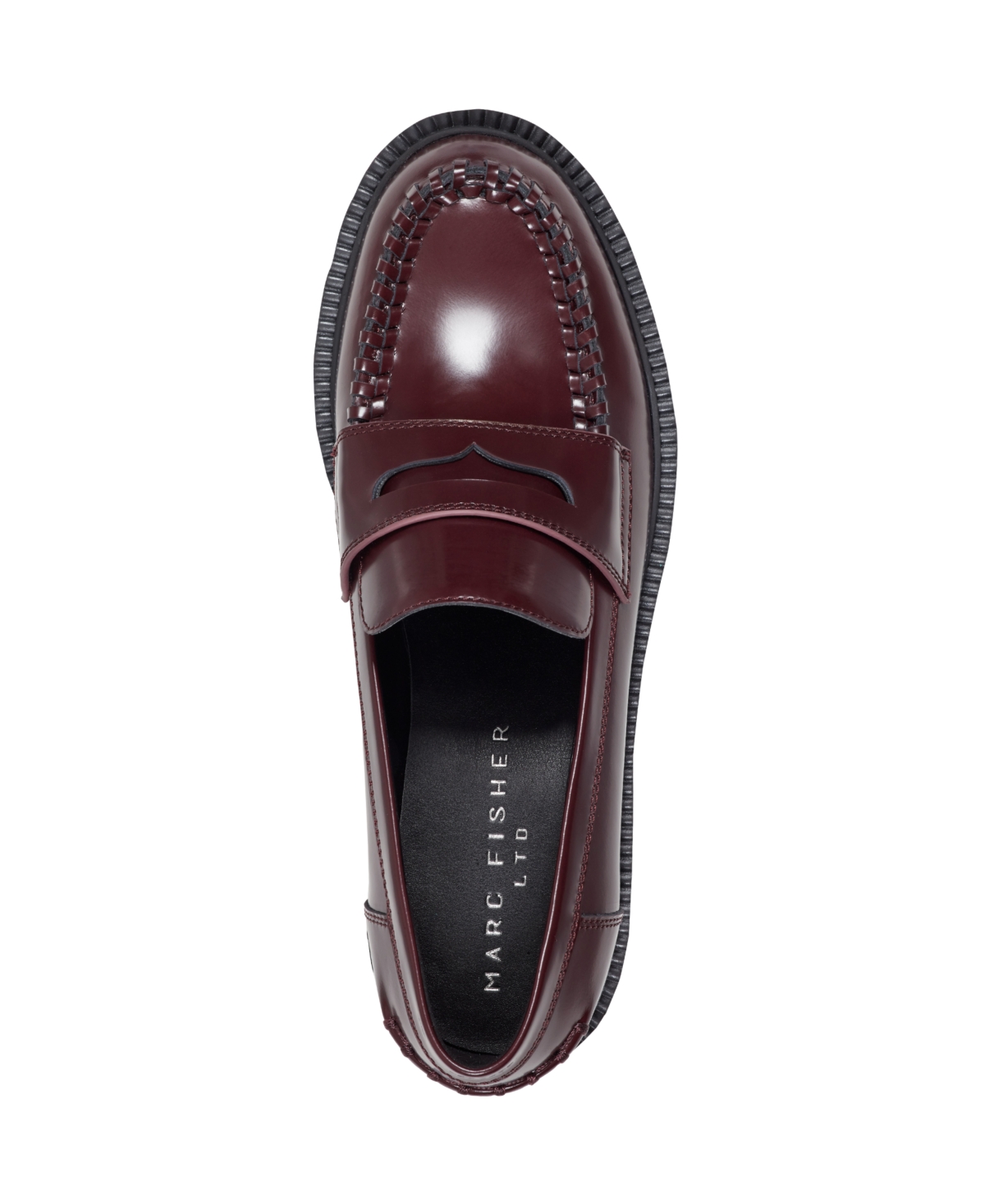 Marc Fisher Ltd Dagman Penny Loafer In Burgundy