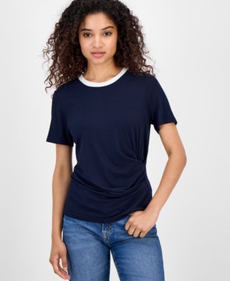 Nautica Jeans - Women's Side-Gathered Short-Sleeve Top