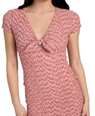 Women's Naleny Tie-Front Bodycon Dress