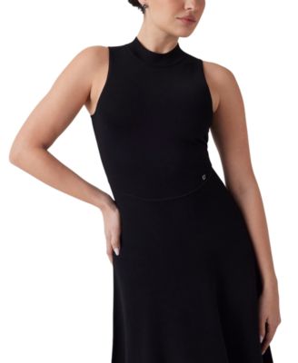 Women's Cassandra Mock Neck Sleeveless Midi Dress