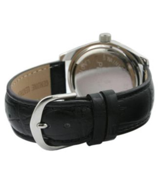 Women's Black Watch 40mm Bold Crystal Bezel Leather Strap