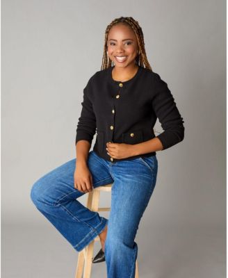 Women's Itch-Free Merino Wool Button Cardigan with Soft Lining