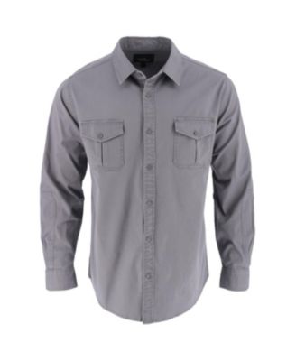 Men's Utility Stretch Shop Long Sleeve Button Down Shirt