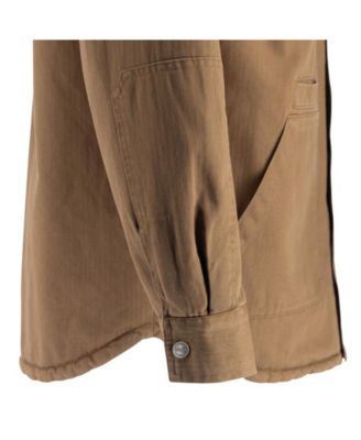 Men's Crafted Herringbone Utility Shirt Jacket