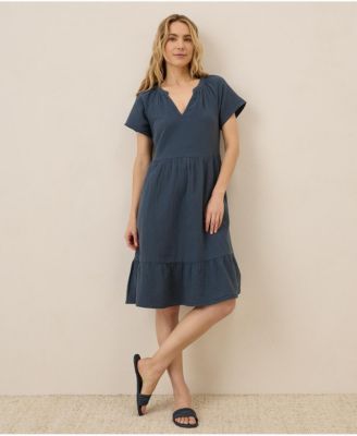Women's Organic Cotton Coastal Double Gauze Breezy Dress