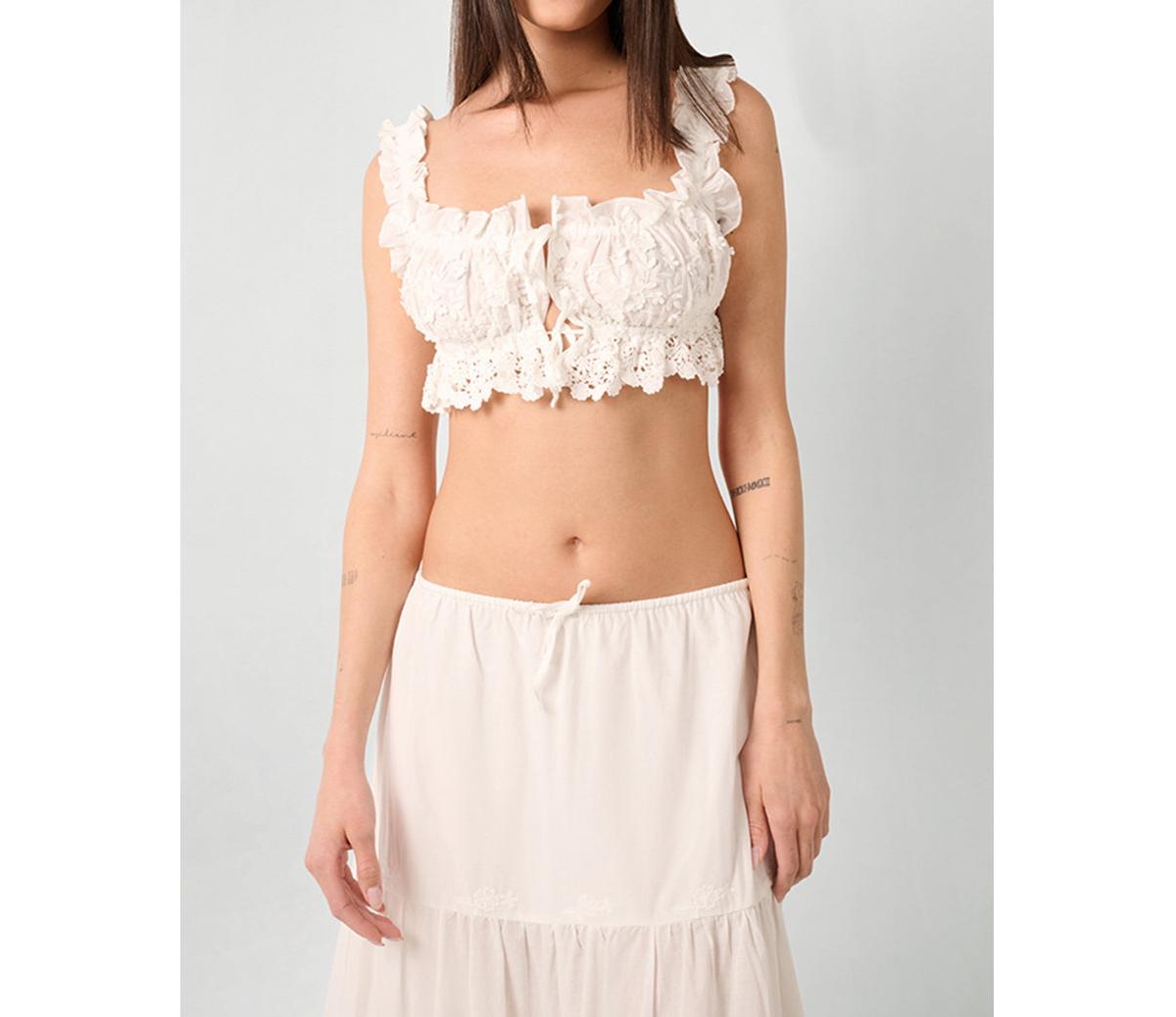 Women's Double Tie Top - Ivory