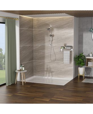 Multi Function Dual Shower Head - with Handheld Shower, 4.7&amp;quot; Rain Showerhead, 8-Function Hand Shower, Adjustable Slide Bar