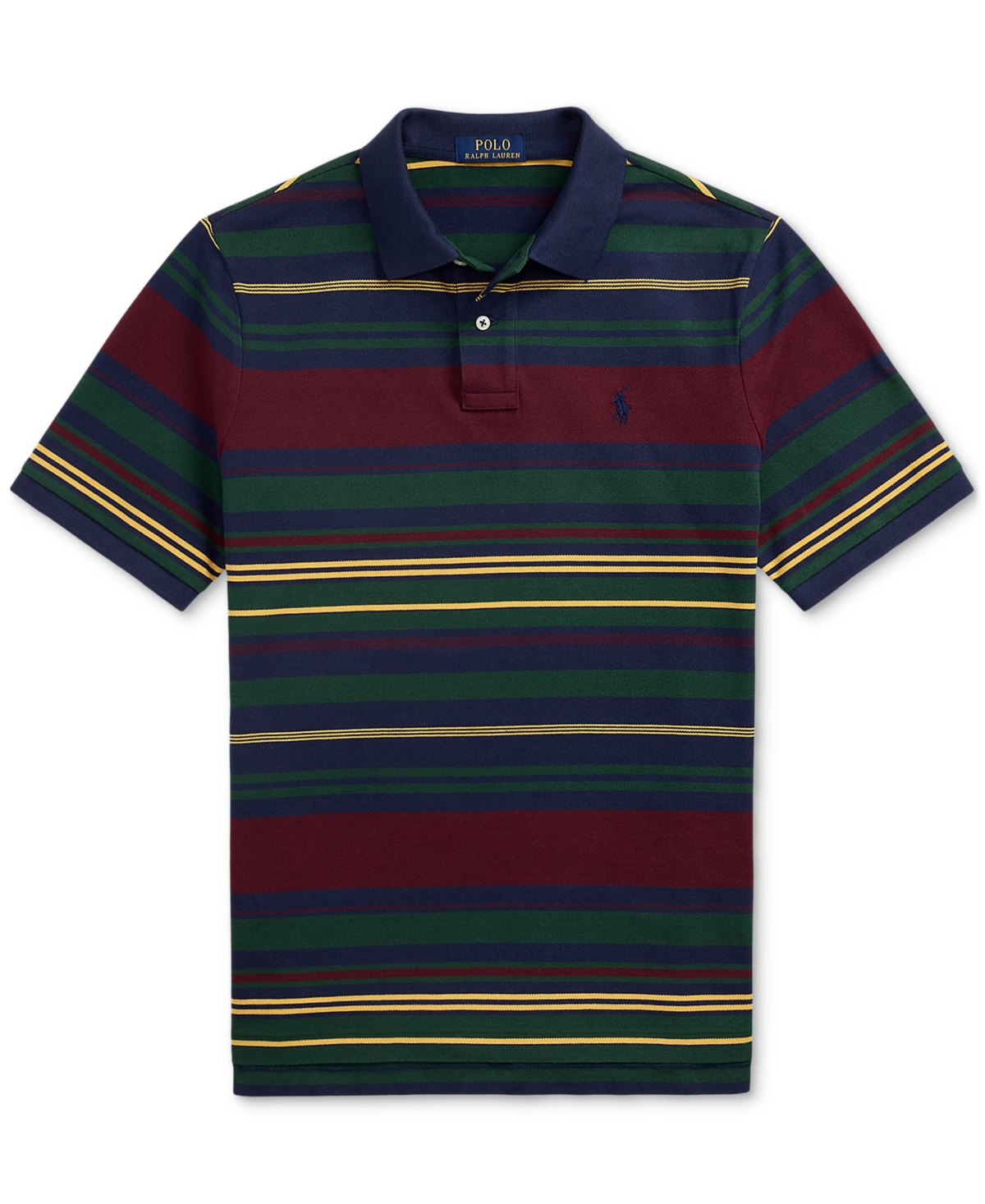 Polo Ralph Lauren Classic Fit Stripe Cotton Piqué Polo In Multi
