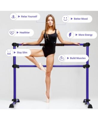 4 Feet Portable Ballet Barre with Adjustable Height