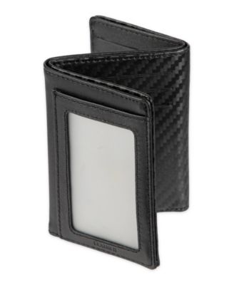 Men's RFID Magnetic Carbon Fiber Z-Fold Trifold Wallet