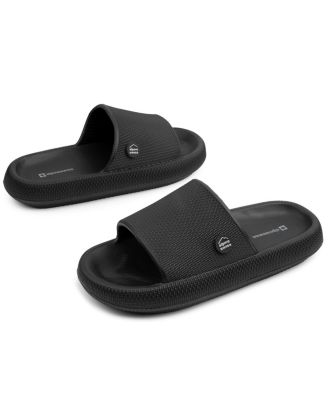 Men's Omar Slides Pillow Slippers Ultra Cushioned Cloud Slide Sandal