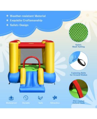Kids Inflatable Bounce House with Slide and 480W blower