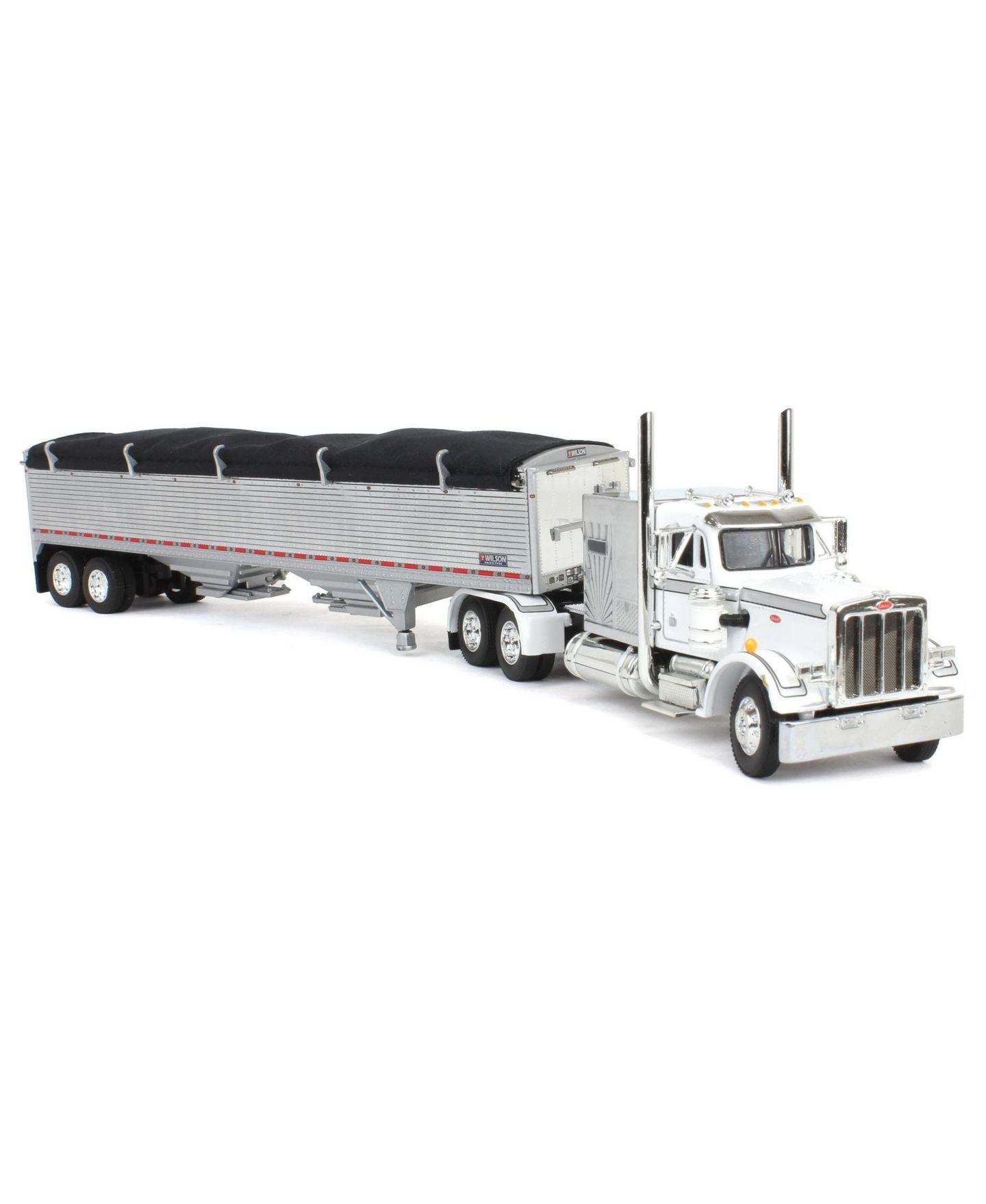 Детская игрушка First Gear 1/64 Scale Peterbilt 359 60-Inch Sleeper Die-Cast Toy Truck with Wilson High Side Grain Trailer — фото 2