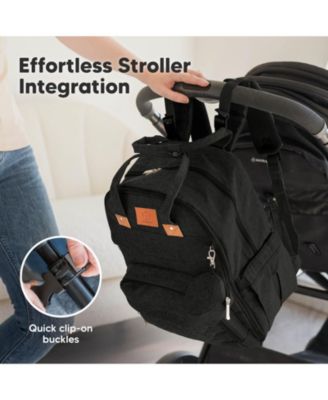 Rove Diaper Bag with Changing Pad, Waterproof Baby Bag, Travel Diaper