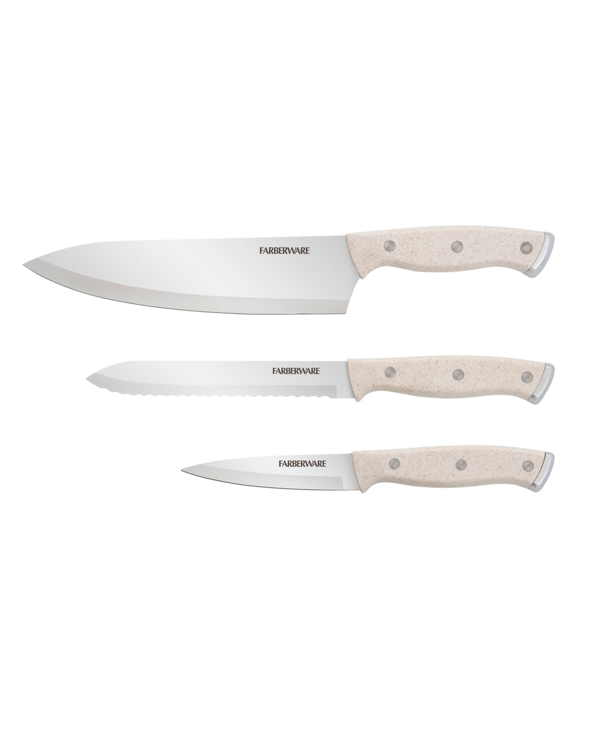 Farberware Triple Rivet 3-piece Chef Knife Set