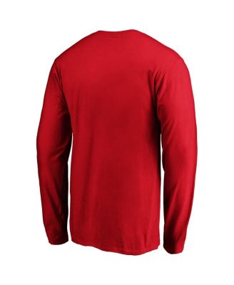 Men's Red St. Louis Cardinals Wordmark Long Sleeve T-Shirt