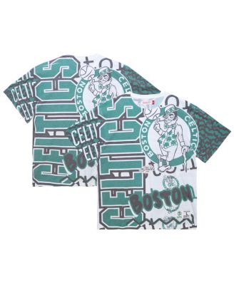 Mitchell & Ness - Men's White Boston Celtics Jumbotron 2.0 Sublimated T-Shirt