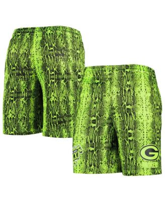 New Era - Men's Neon Green Bay Packers Summer Pop Shorts