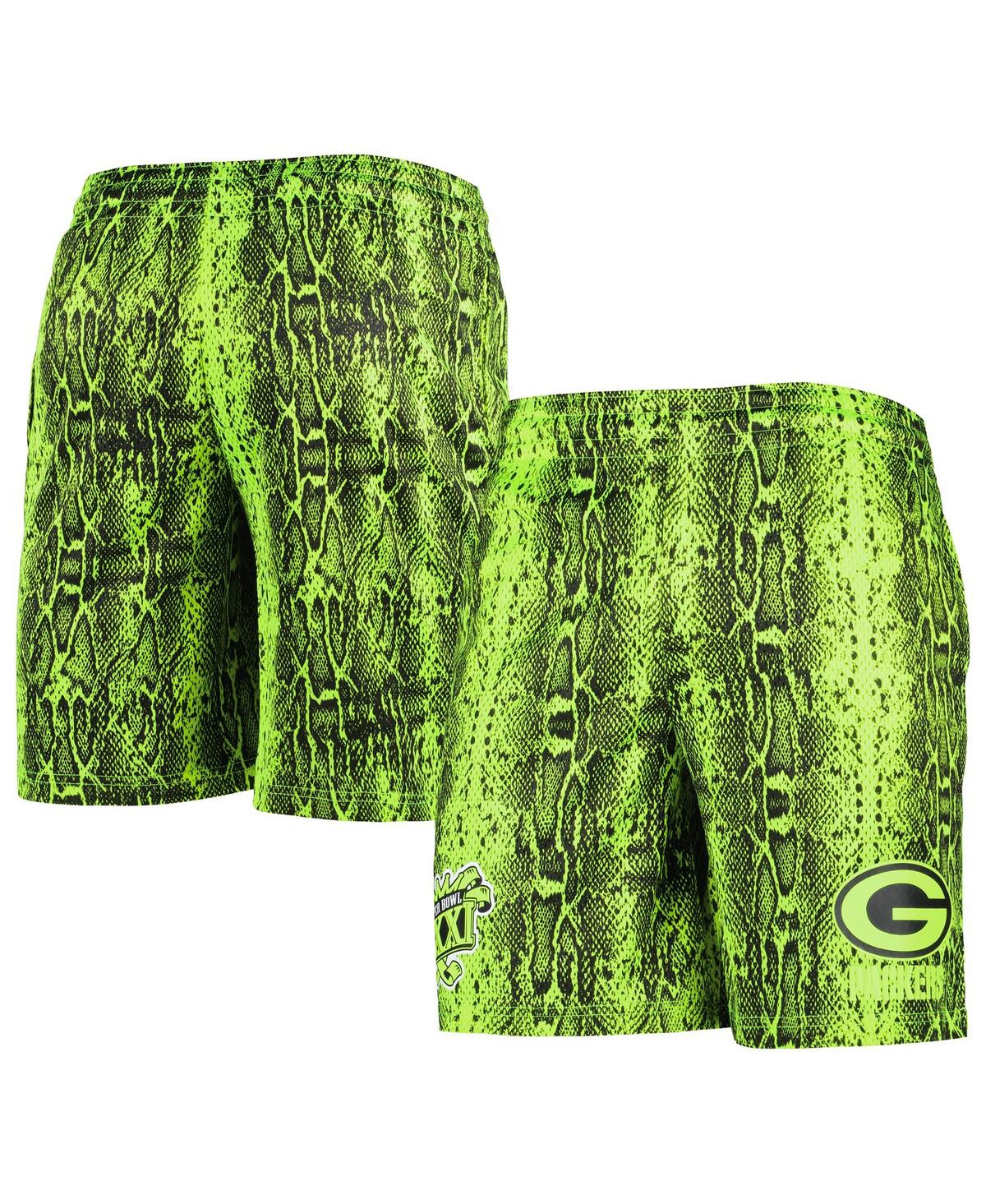 Men's Neon Green Bay Packers Summer Pop Shorts - Neon Green