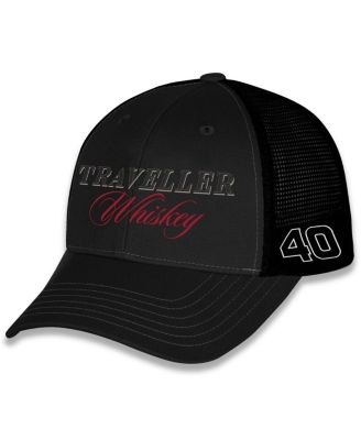 JR Motorsports Official Team Apparel - Men's Black Justin Allgaier Traveler Whiskey Sponsor Adjustable Hat