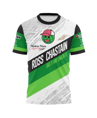 Men's White Ross Chastain Melon Man Gas It or Smash It Sublimated T-Shirt
