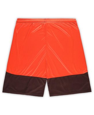 Men's Brown/Orange Cleveland Browns Big Tall Launch Shorts