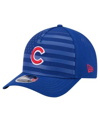New Era - Men's Royal Chicago Cubs American Flag 9FORTY M-Crown A-Frame Adjustable Hat