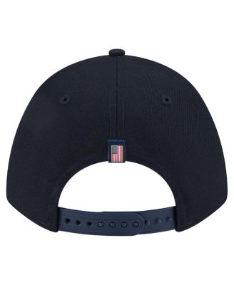 Men's Navy Boston Red Sox American Flag 9FORTY M-Crown A-Frame Adjustable Hat