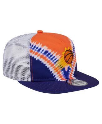 Men's Purple/Orange Phoenix Suns Throwback Dye Golfer Snapback Hat